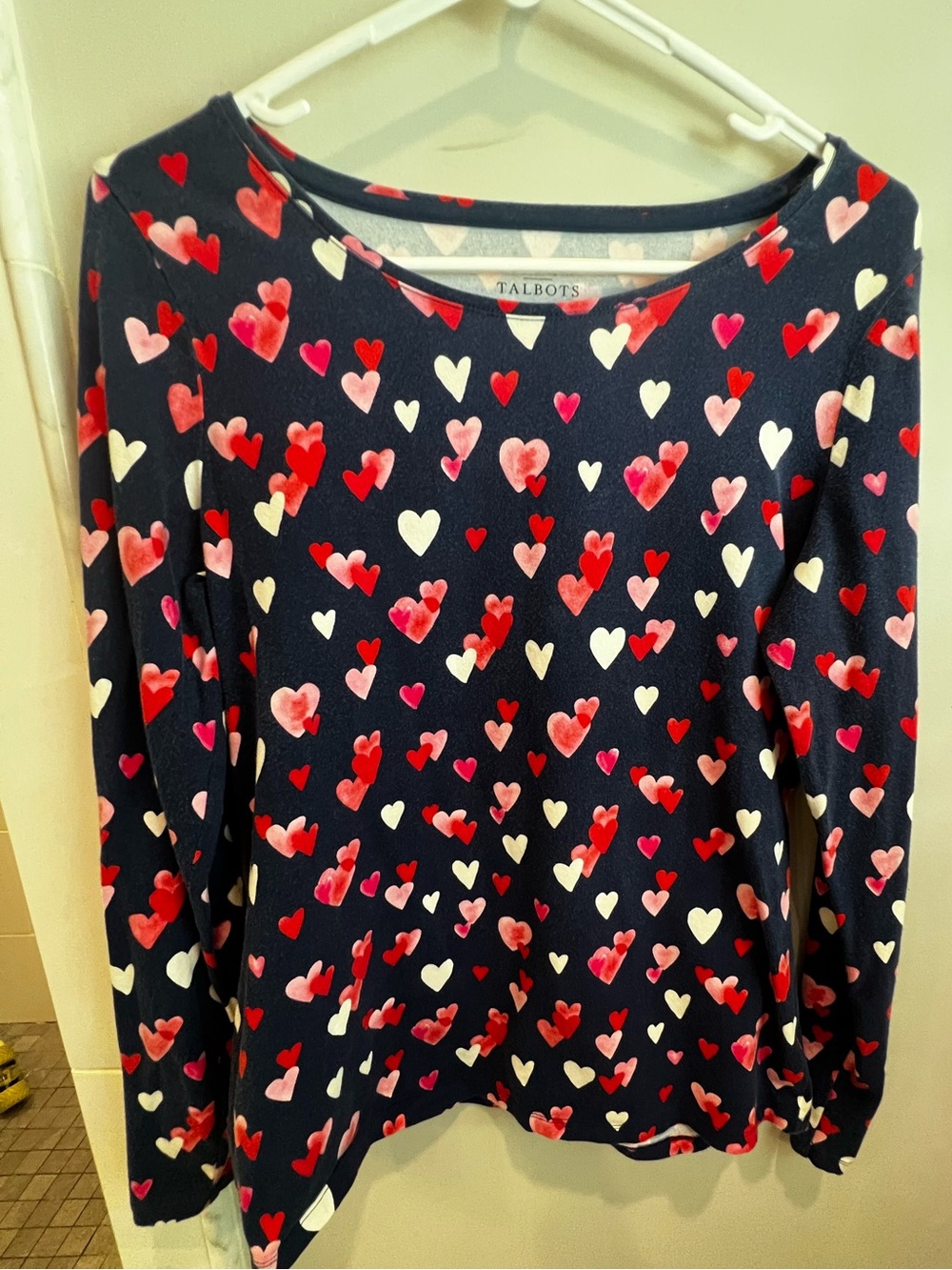 Talbots Heart long sleeve shirt